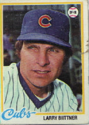 1978 Topps Baseball Cards      346     Larry Biittner